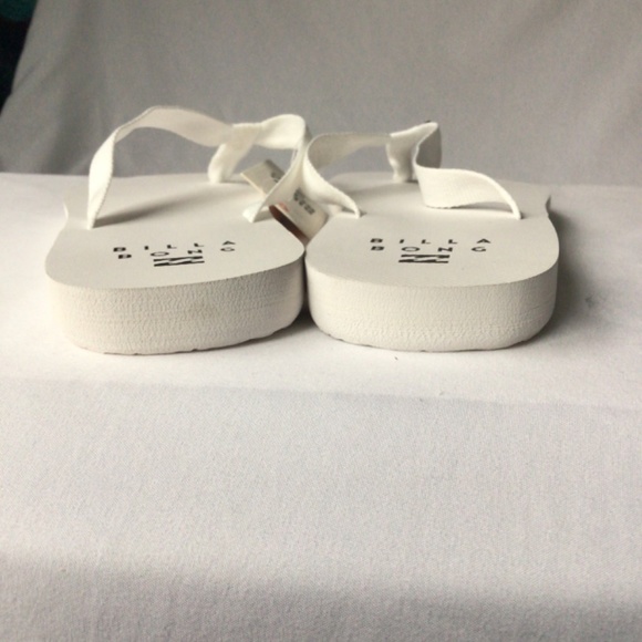 Billabong white sandal flip flips New - Picture 2 of 6
